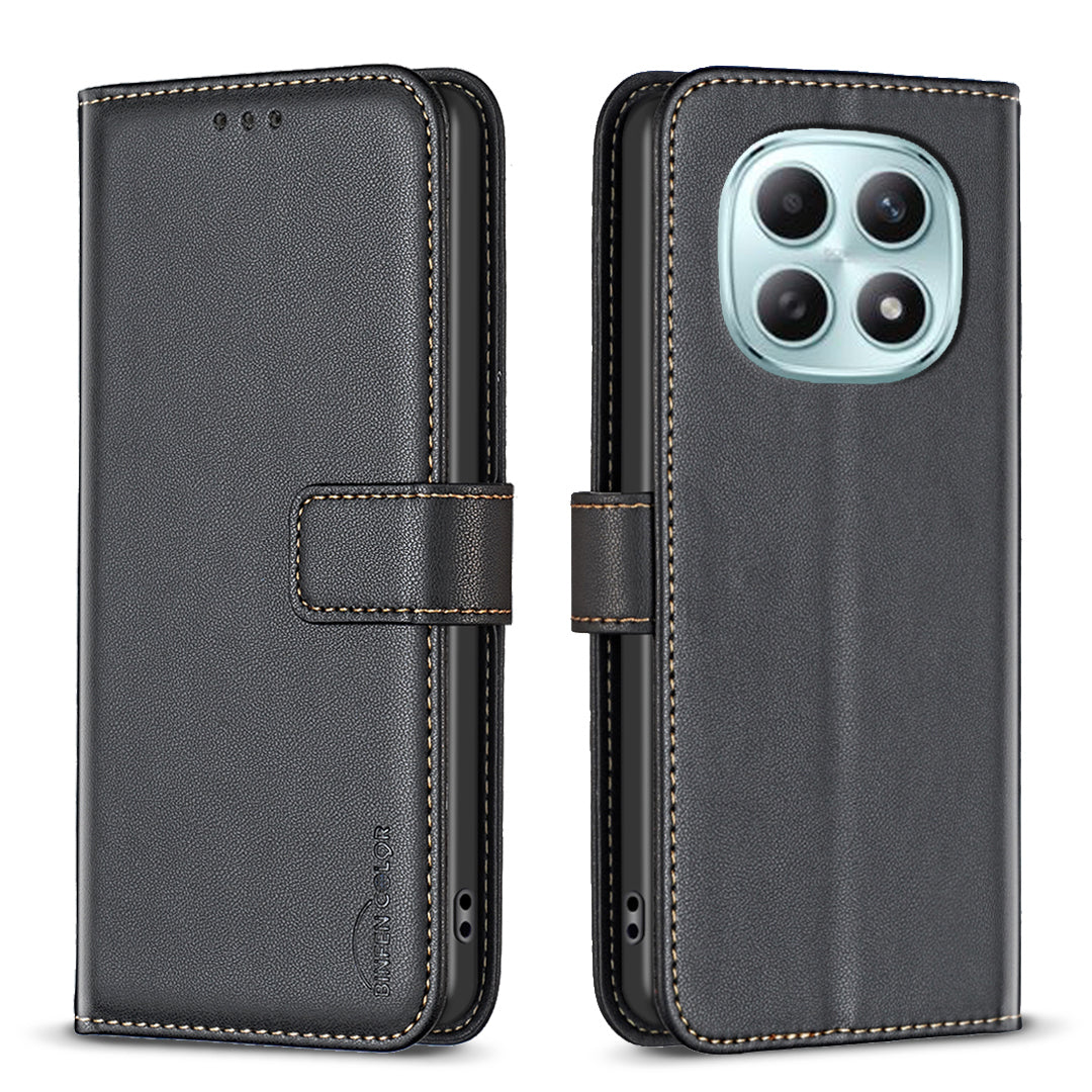 BINFEN COLOR For Xiaomi Redmi Note 15 Pro 4G (Global) Phone Case  BF17 Wallet Folio Flip Leather Cover
