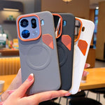 For Oppo Find X9 Pro 5G Magnetic Case Leather Coated PC + TPU Phone Cover with Heat Dissipation Sheet