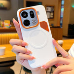 For Oppo Find X9 Pro 5G Magnetic Case Leather Coated PC + TPU Phone Cover with Heat Dissipation Sheet