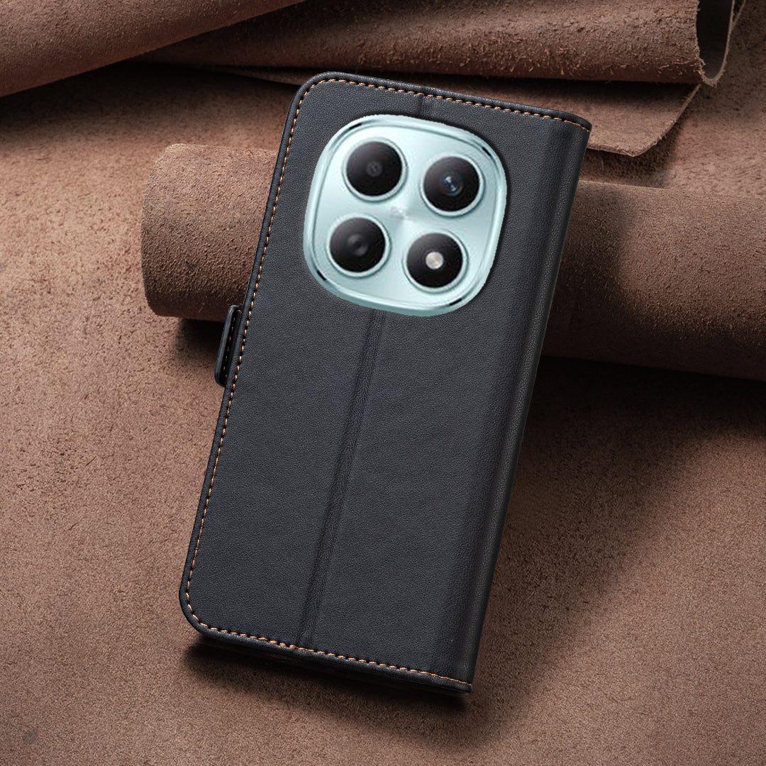 BINFEN COLOR För Xiaomi Redmi Note 15 Pro 4G (Global) Skal BF31 PU Läder Flip Folio mobil Plånboksfodral