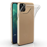 For iPhone 11 Pro Max 6.5 inch Mobile Phone Shell Protector Anti-Shock Phone Case Ultra Thin High Transparency Clear Flexible TPU Cover