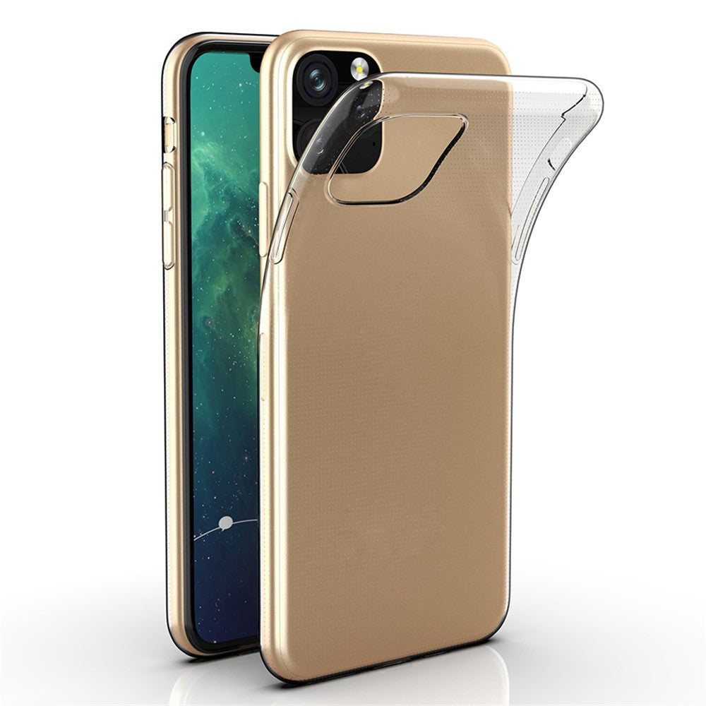 For iPhone 11 Pro Max 6.5 inch Mobile Phone Shell Protector Anti-Shock Phone Case Ultra Thin High Transparency Clear Flexible TPU Cover