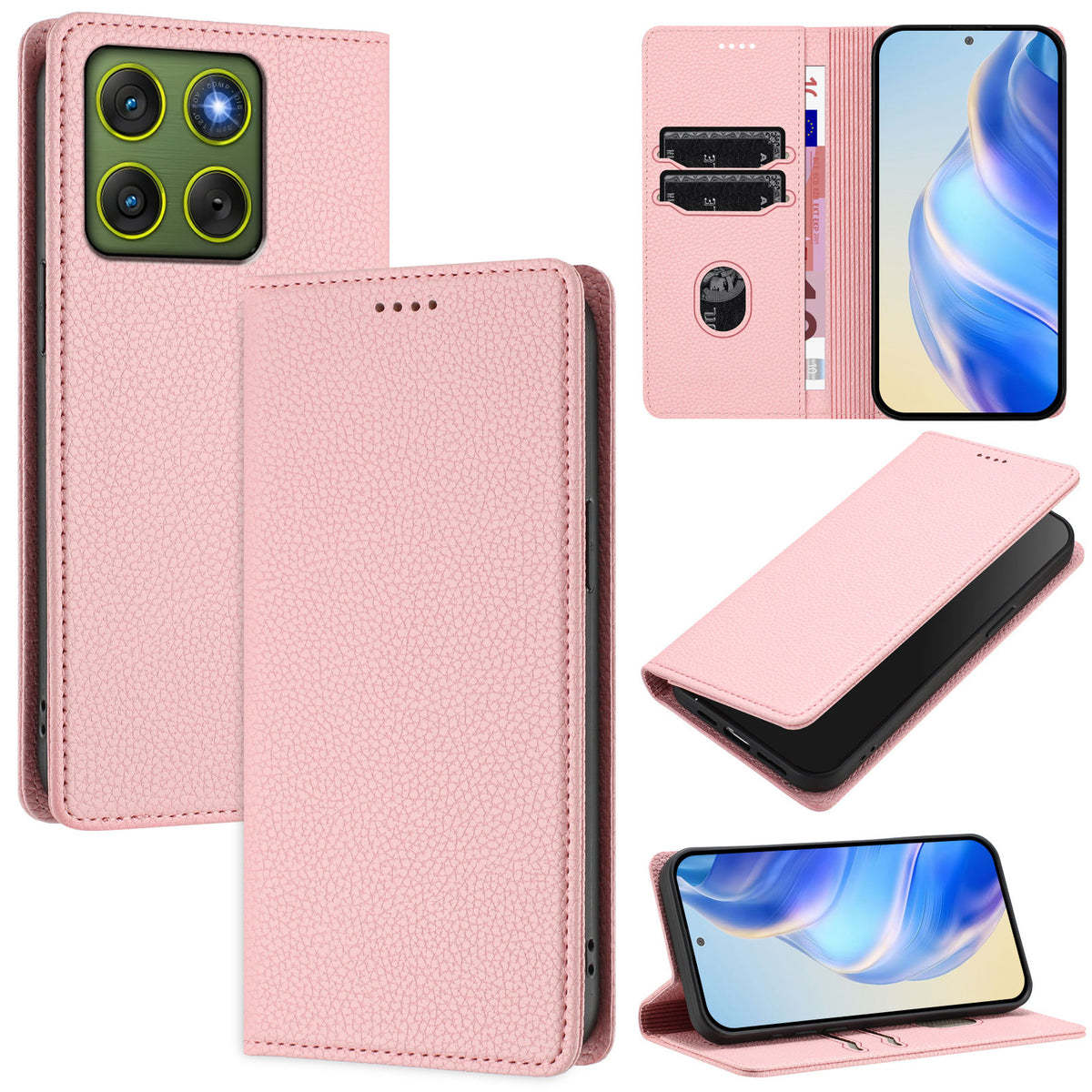For Motorola Edge 70 5G Wallet Case RFID Blocking Litchi Texture Leather Mobile Cover