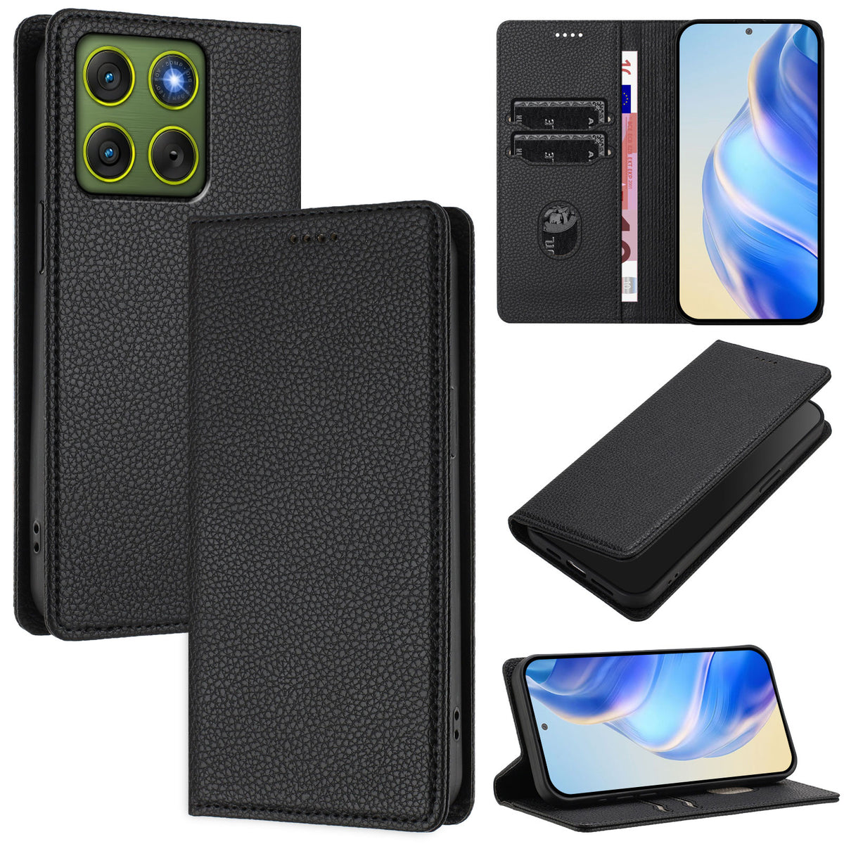 For Motorola Edge 70 5G Wallet Case RFID Blocking Litchi Texture Leather Mobile Cover
