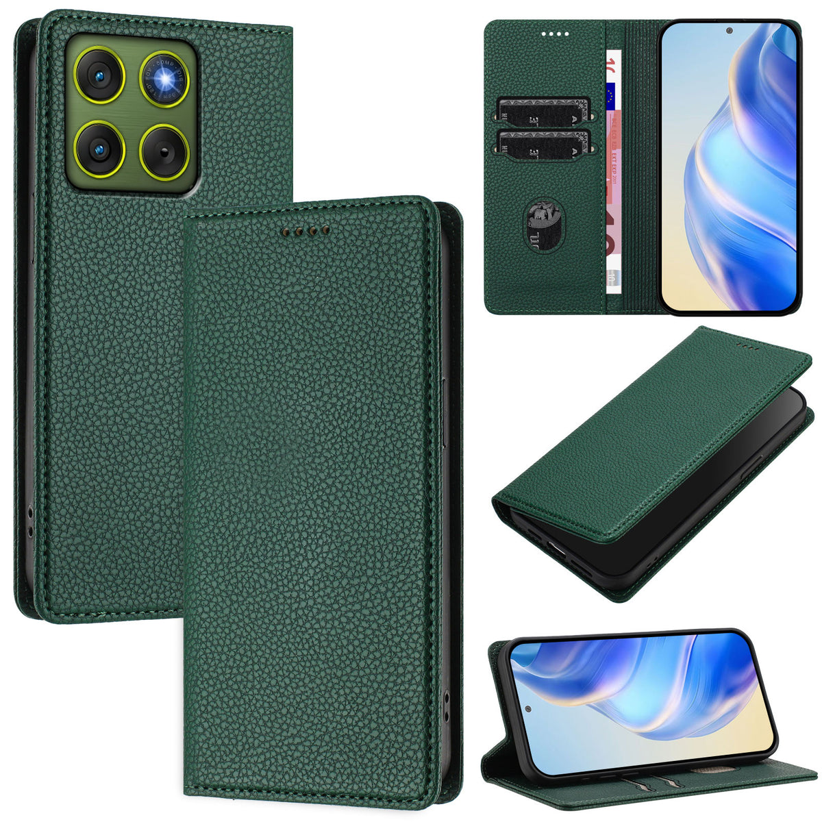 For Motorola Edge 70 5G Wallet Case RFID Blocking Litchi Texture Leather Mobile Cover