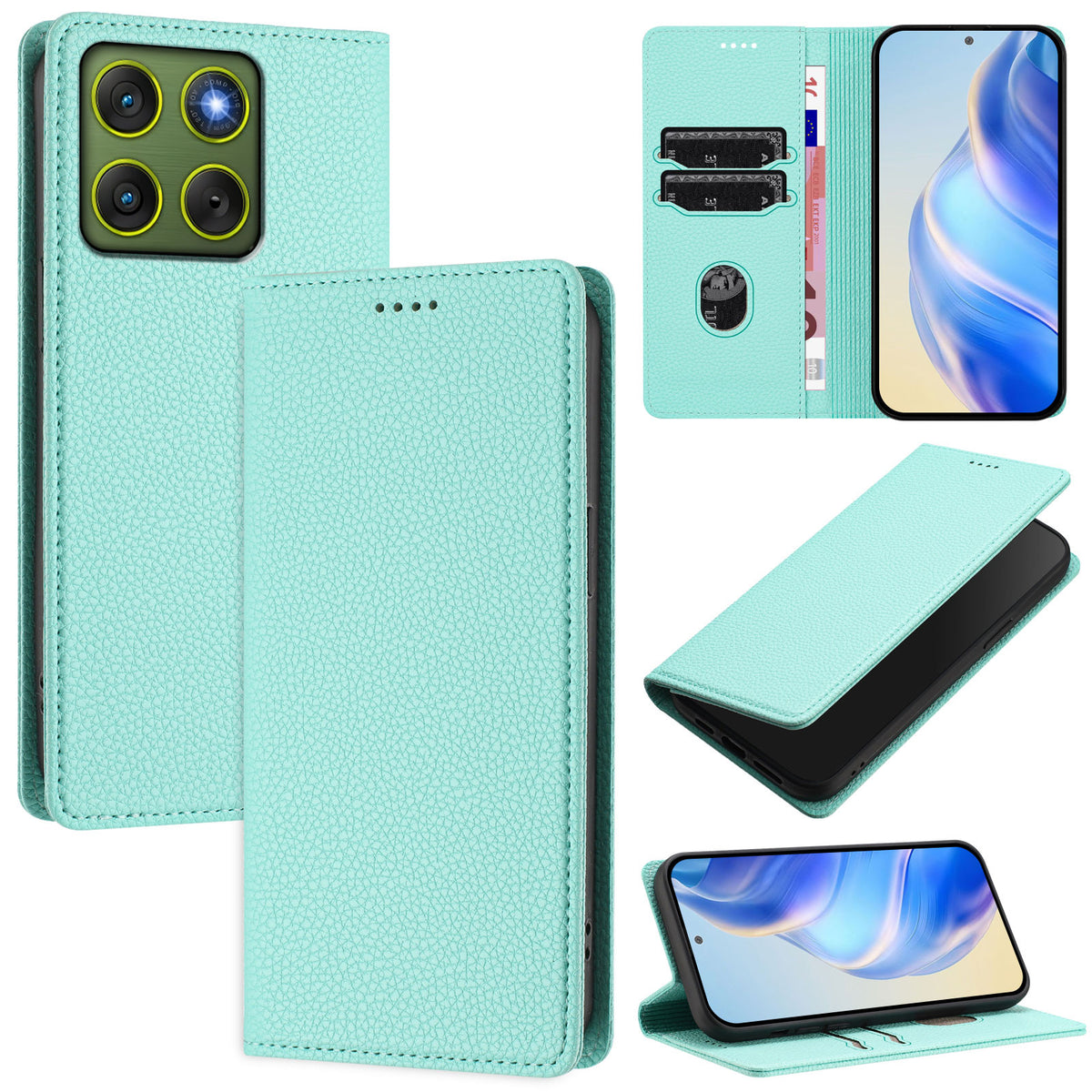 For Motorola Edge 70 5G Wallet Case RFID Blocking Litchi Texture Leather Mobile Cover
