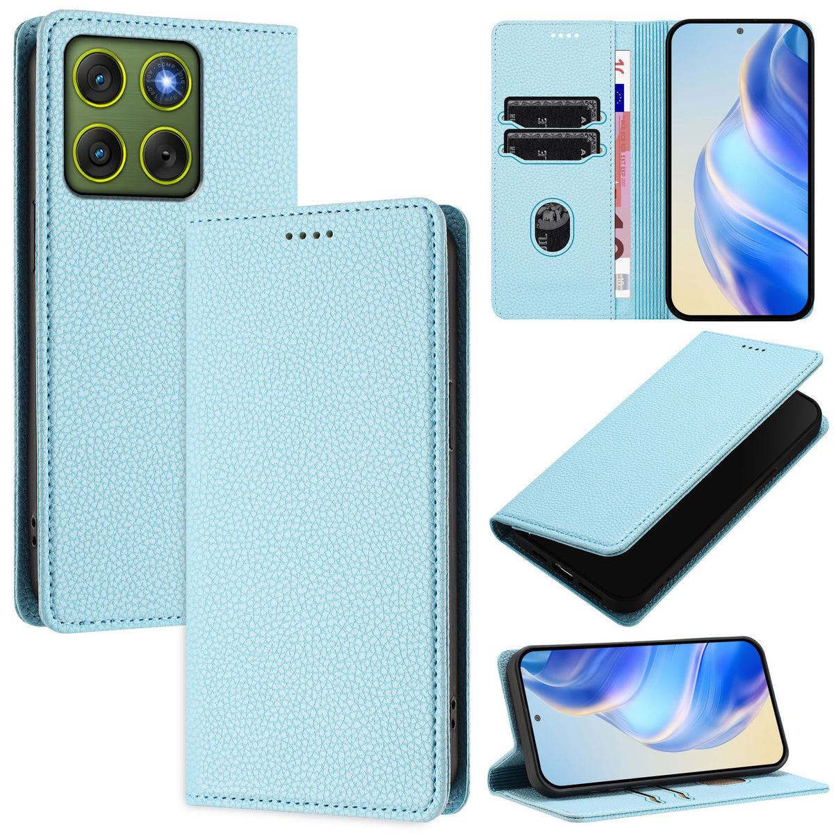 For Motorola Edge 70 5G Wallet Case RFID Blocking Litchi Texture Leather Mobile Cover