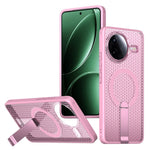 Magnetiskt fodral för Xiaomi Redmi K80 5G / K80 Pro 5G / Poco F7 Pro 5G / Poco F7 Ultra 5G stativ rutmönster TPU PC mobil baksida