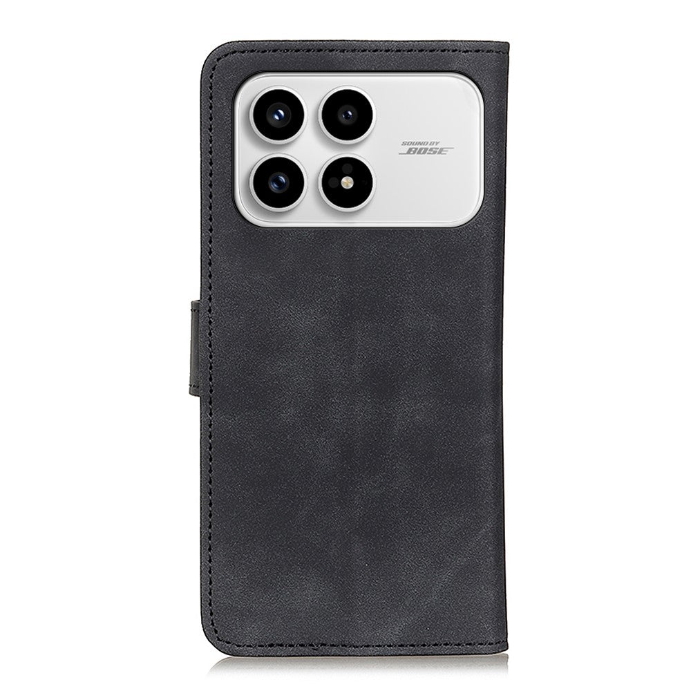 KHAZNEH til Xiaomi Redmi K90 5G / Poco F8 Pro 5G, telefoncover i PU-læder med retrostruktur