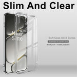 IMAK UX-5-serien för OnePlus Ace 6T 5G / Ace 6 5G / 15R 5G genomskinligt TPU-mobilskal skyddande mobilskydd