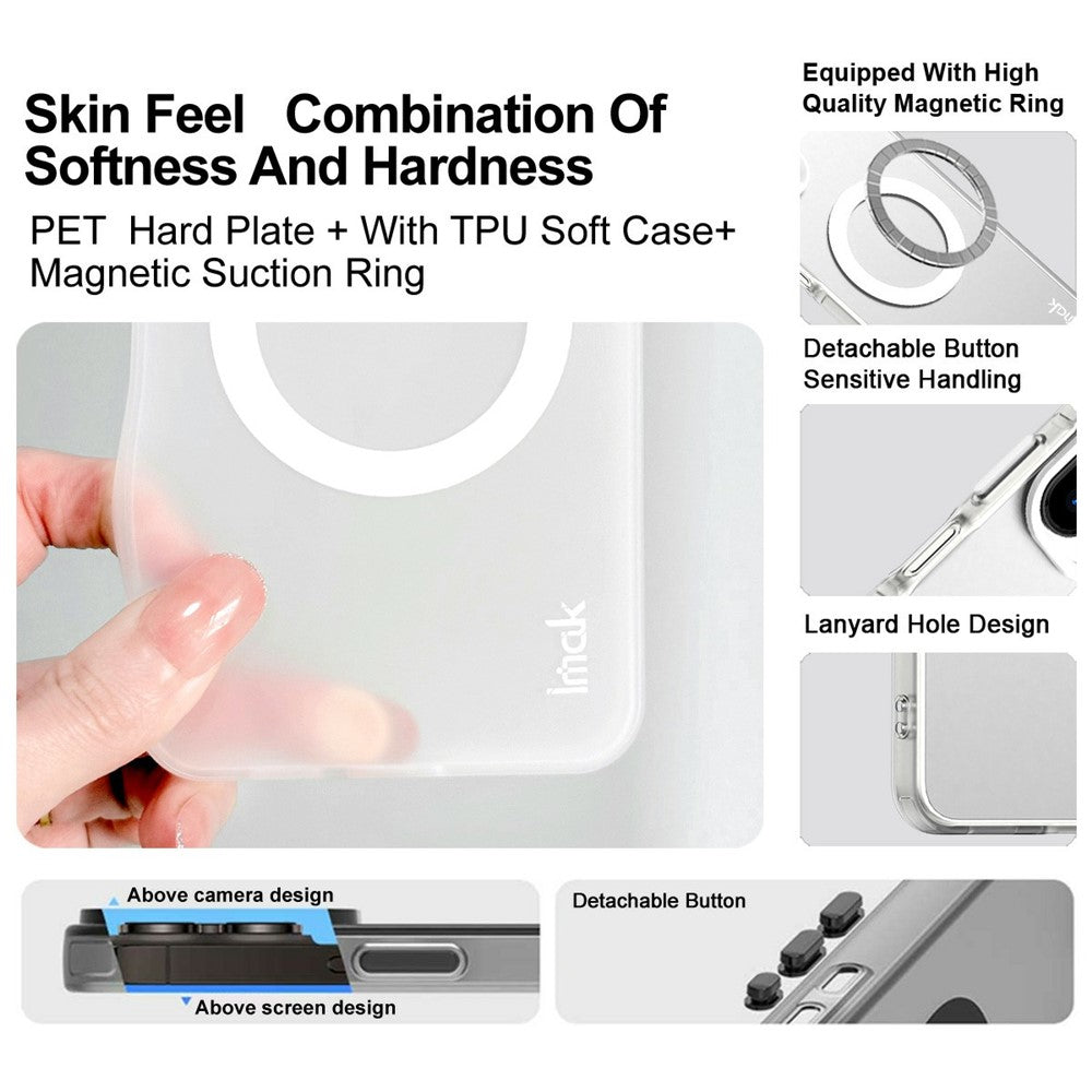 IMAK For Xiaomi 17 Case Magnetic Case PC + TPU Protective Phone Back Cover