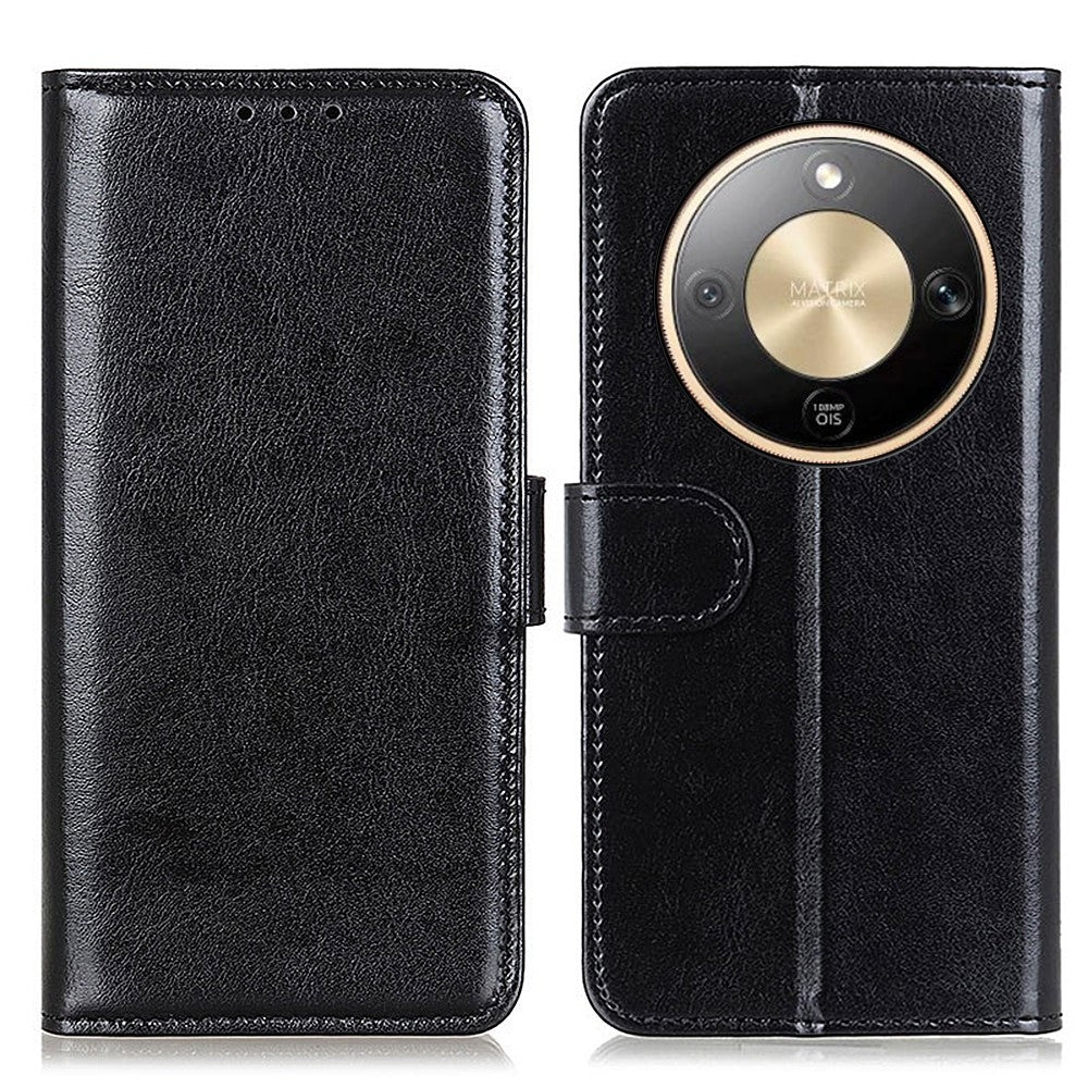 For Honor Magic8 Lite 5G / X9d 5G / X70 5G Case Crazy Horse Texture PU Leather Phone Stand Cover