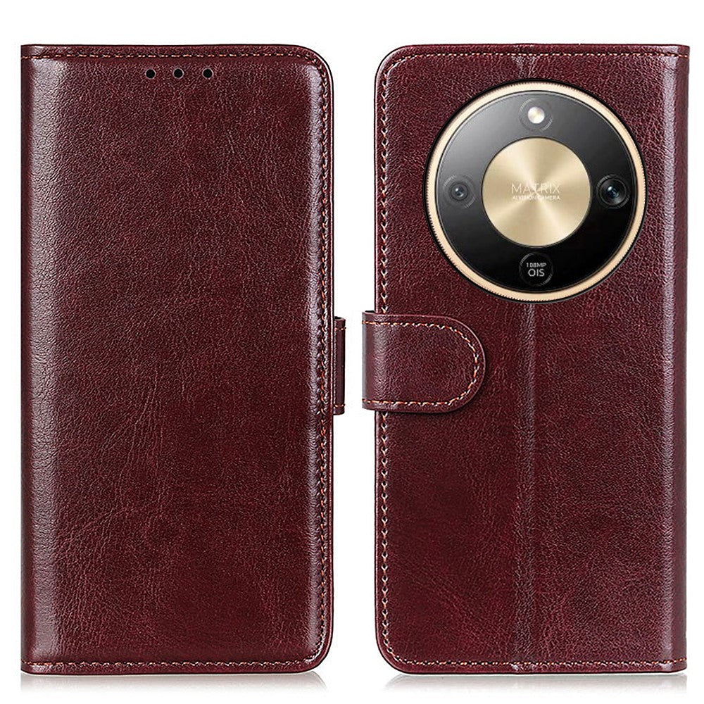 For Honor Magic8 Lite 5G / X9d 5G / X70 5G Case Crazy Horse Texture PU Leather Phone Stand Cover