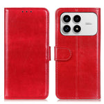 For Xiaomi Redmi K90 5G / Poco F8 Pro 5G Case Crazy Horse Texture PU Leather Phone Stand Cover