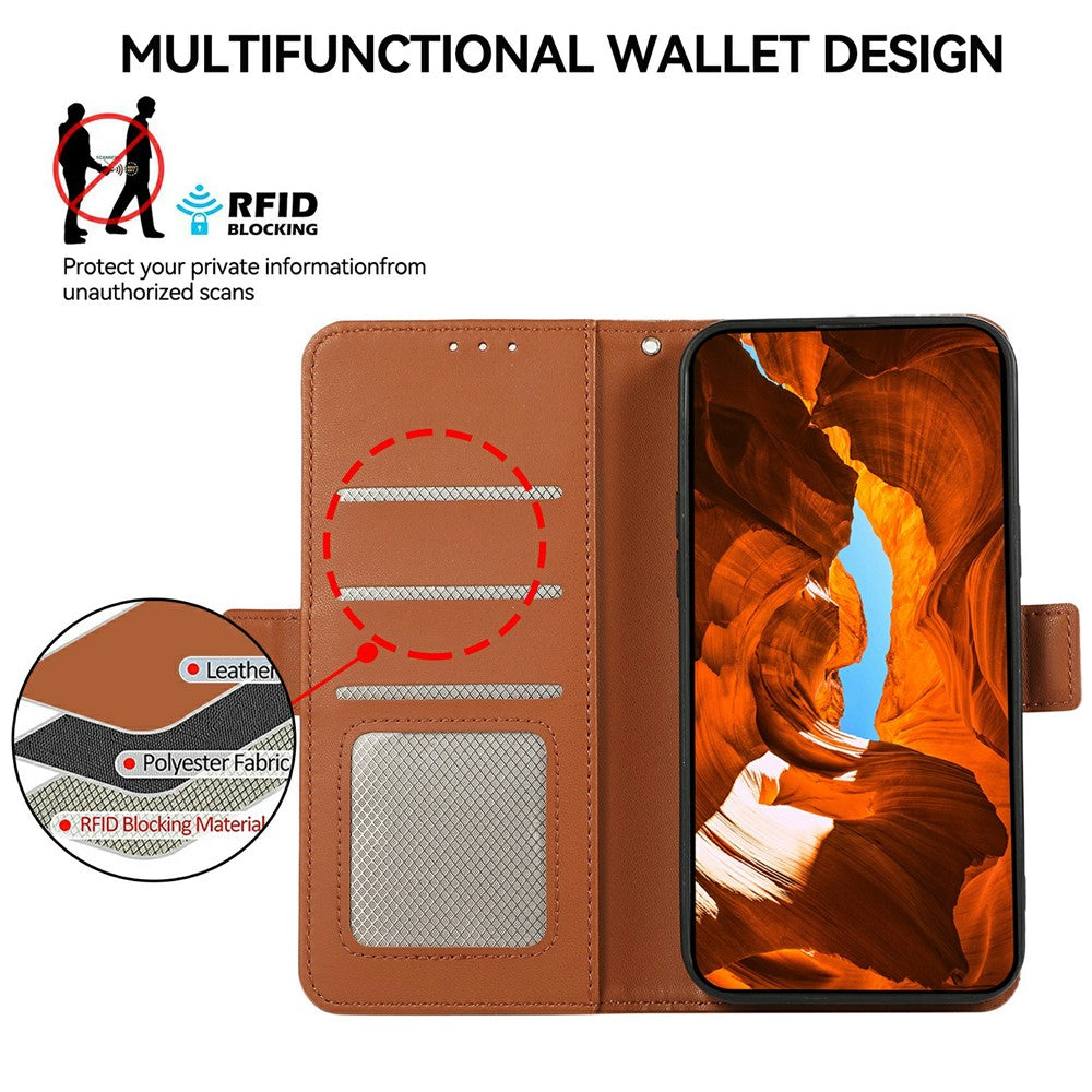 ABEEL For Xiaomi Redmi K90 5G / Poco F8 Pro 5G Case Leather Phone Cover with RFID Blocking Wallet