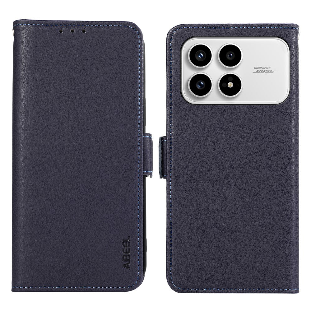 ABEEL For Xiaomi Redmi K90 5G / Poco F8 Pro 5G Case Leather Phone Cover with RFID Blocking Wallet