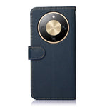 KHAZNEH For Honor Magic8 Lite 5G / X9d 5G / X70 5G Case RFID Blocking Wallet Litchi Texture PU Leather Phone Cover with Strap