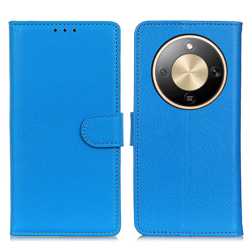 For Honor Magic8 Lite 5G / X9d 5G / X70 5G Wallet Case PU Leather Phone Cover Litchi Texture