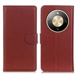 For Honor Magic8 Lite 5G / X9d 5G / X70 5G Wallet Case PU Leather Phone Cover Litchi Texture