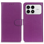 For Xiaomi Redmi K90 5G / Poco F8 Pro 5G Wallet Case PU Leather Phone Cover Litchi Texture