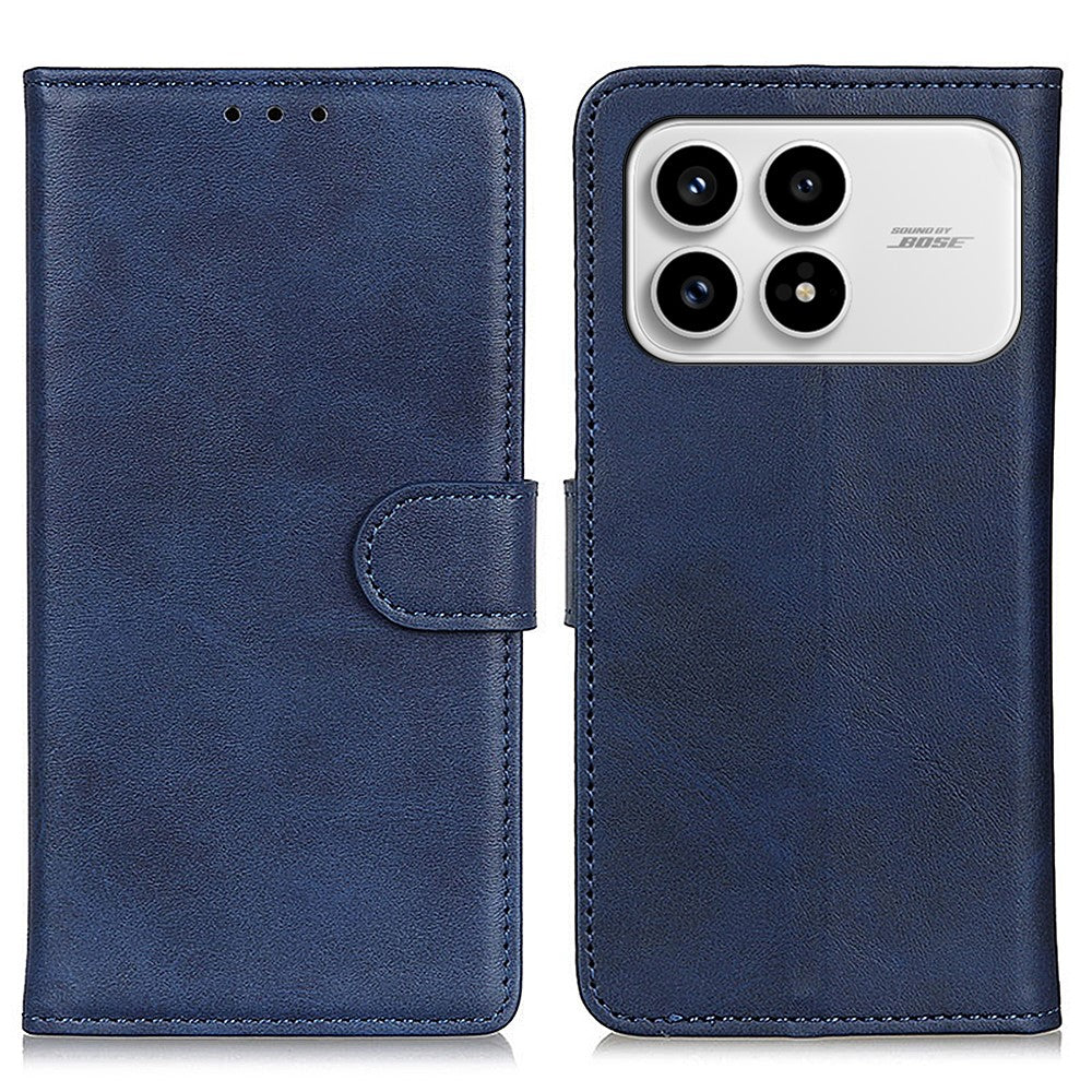 For Xiaomi Redmi K90 5G / Poco F8 Pro 5G Case Cowhide Texture Leather Wallet Stand Phone Cover
