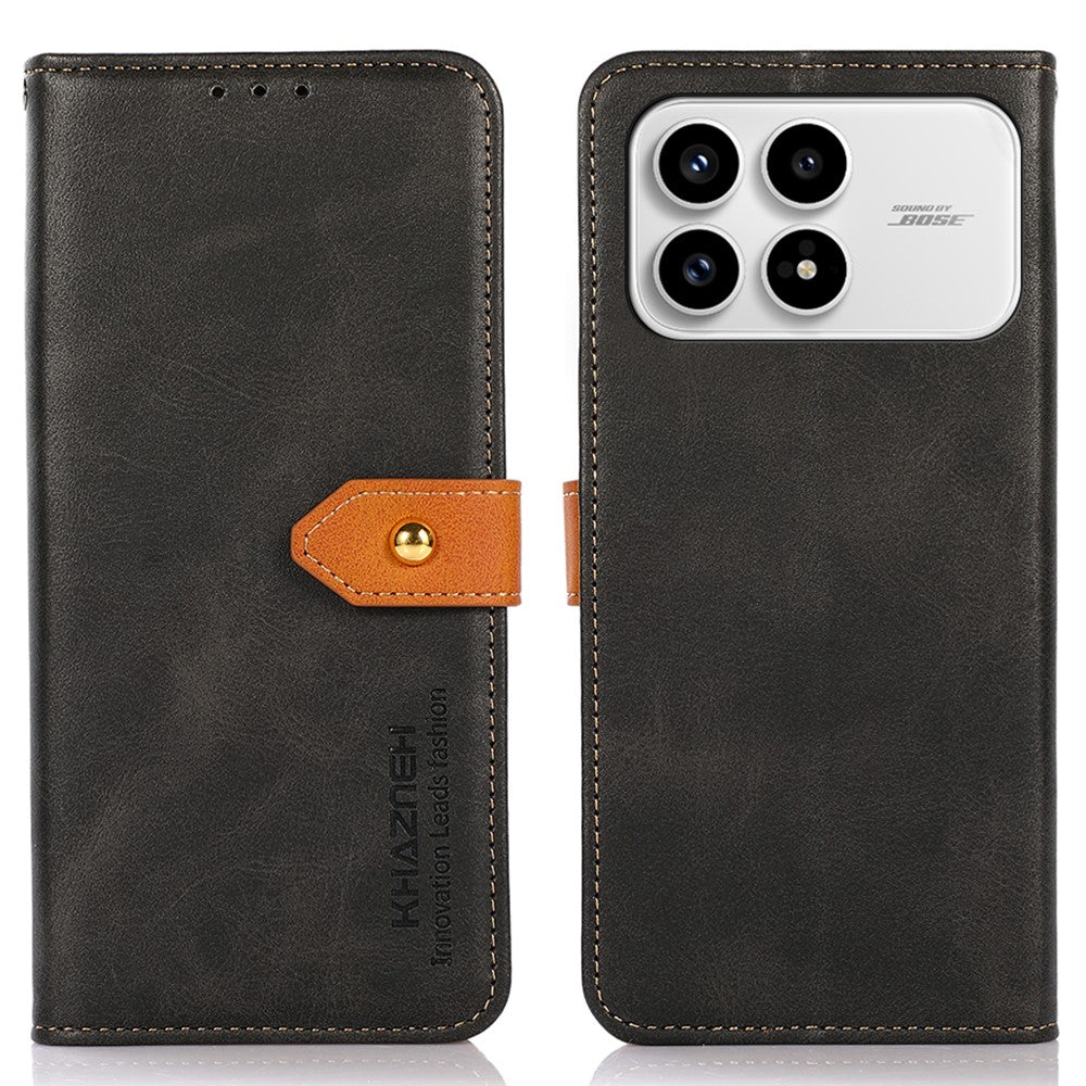 KHAZNEH For Xiaomi Redmi K90 5G / Poco F8 Pro 5G Wallet Phone Case Stand Leather Flip Cover