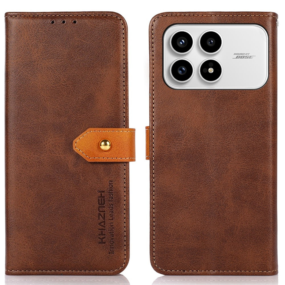 KHAZNEH For Xiaomi Redmi K90 5G / Poco F8 Pro 5G Wallet Phone Case Stand Leather Flip Cover
