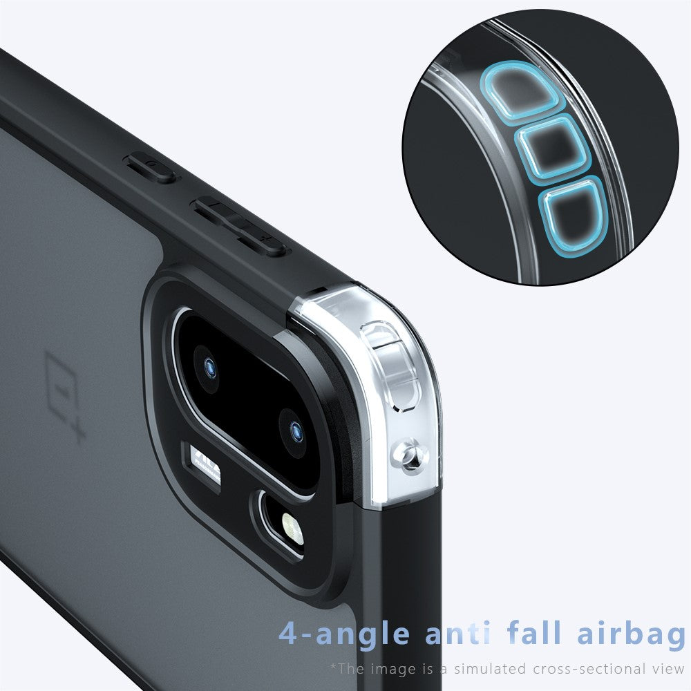 OnePlus 15R 5G / Ace 6T 5G / Ace 6 5G-skal TPU + PC stötsäkert genomskinligt mobilskal