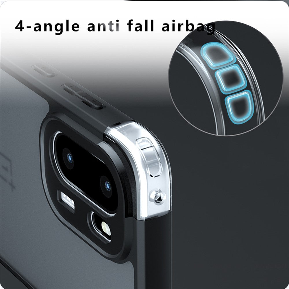 OnePlus 15R 5G / Ace 6T 5G / Ace 6 5G-skal TPU + PC stötsäkert genomskinligt mobilskal