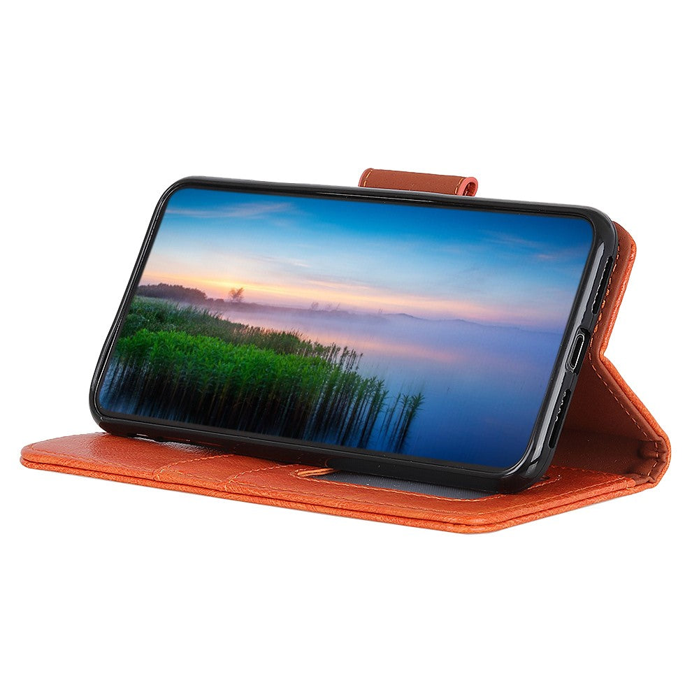 Wallet Case For Honor Magic8 Lite 5G  /  X70 5G  /  X9d 5G Nappa Texture Split Leather Phone Cover