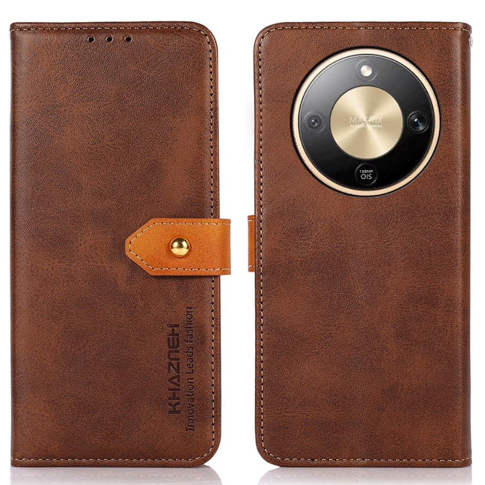 KHAZNEH Wallet Phone Case For Honor Magic8 Lite 5G  /  X70 5G  /  X9d 5G Stand Leather Flip Cover