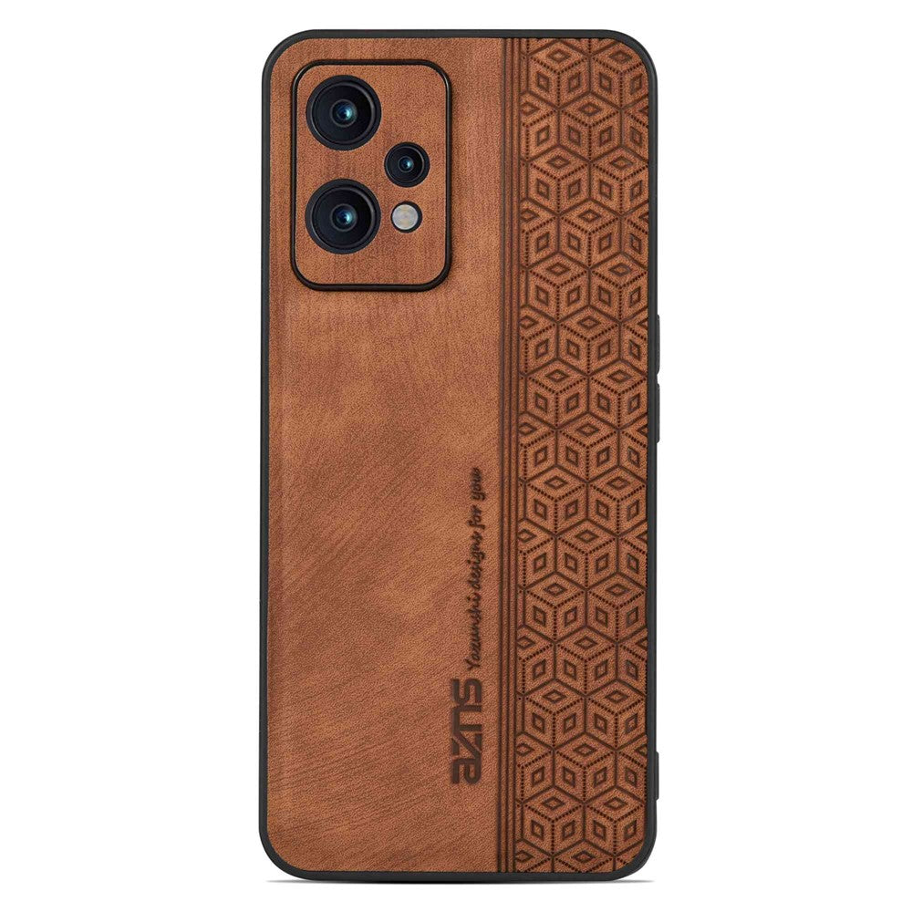 AZNS præget mønster, falmningsbestandigt TPU-cover med PU-læderbelægning, skridsikkert mobilcover til OnePlus Nord CE 2 Lite 5G