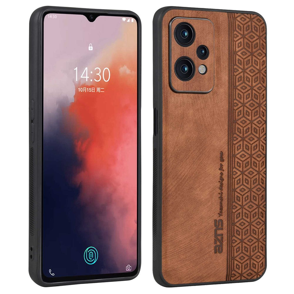 AZNS præget mønster, falmningsbestandigt TPU-cover med PU-læderbelægning, skridsikkert mobilcover til OnePlus Nord CE 2 Lite 5G