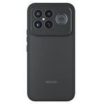 For Xiaomi Redmi K90 Pro Max 5G / Poco F8 Ultra Case Skin-Touch TPU + PC Matte Phone Back Cover, Transparent Black