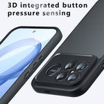 For Xiaomi Redmi K90 Pro Max 5G / Poco F8 Ultra Case Skin-Touch TPU + PC Matte Phone Back Cover, Transparent Black