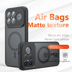 For Xiaomi Redmi K90 Pro Max 5G / Poco F8 Ultra Case Skin-Touch TPU + PC Matte Phone Back Cover, Transparent Black
