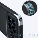 For Xiaomi Redmi K90 Pro Max 5G / Poco F8 Ultra Case Skin-Touch TPU + PC Matte Phone Back Cover, Transparent Black