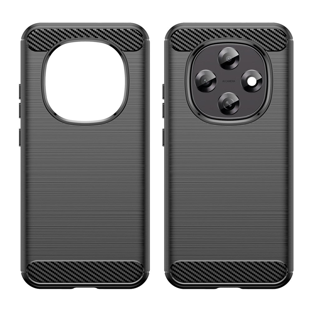 For Oppo F31 Pro 5G Case Protective Phone Cover Carbon Fiber Texture Brushed- Blue
