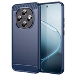 For Oppo F31 Pro 5G Case Protective Phone Cover Carbon Fiber Texture Brushed- Blue
