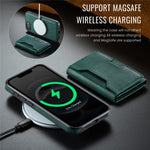 MAGKING K4 Series For iPhone 17th / 16th Case Compatible with MagSafe Detachable Wallet PU TPU PC Phone Cover