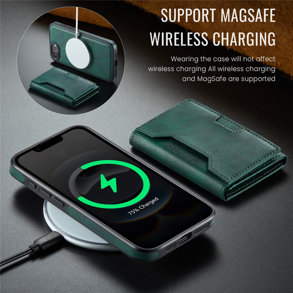 MAGKING K4 Series For iPhone 17th / 16th Case Compatible with MagSafe Detachable Wallet PU TPU PC Phone Cover