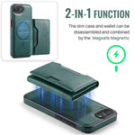 MAGKING K4 Series For iPhone 17th / 16th Case Compatible with MagSafe Detachable Wallet PU TPU PC Phone Cover