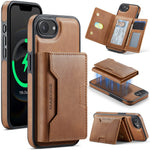 MAGKING K4 Series For iPhone 17th / 16th Case Compatible with MagSafe Detachable Wallet PU TPU PC Phone Cover