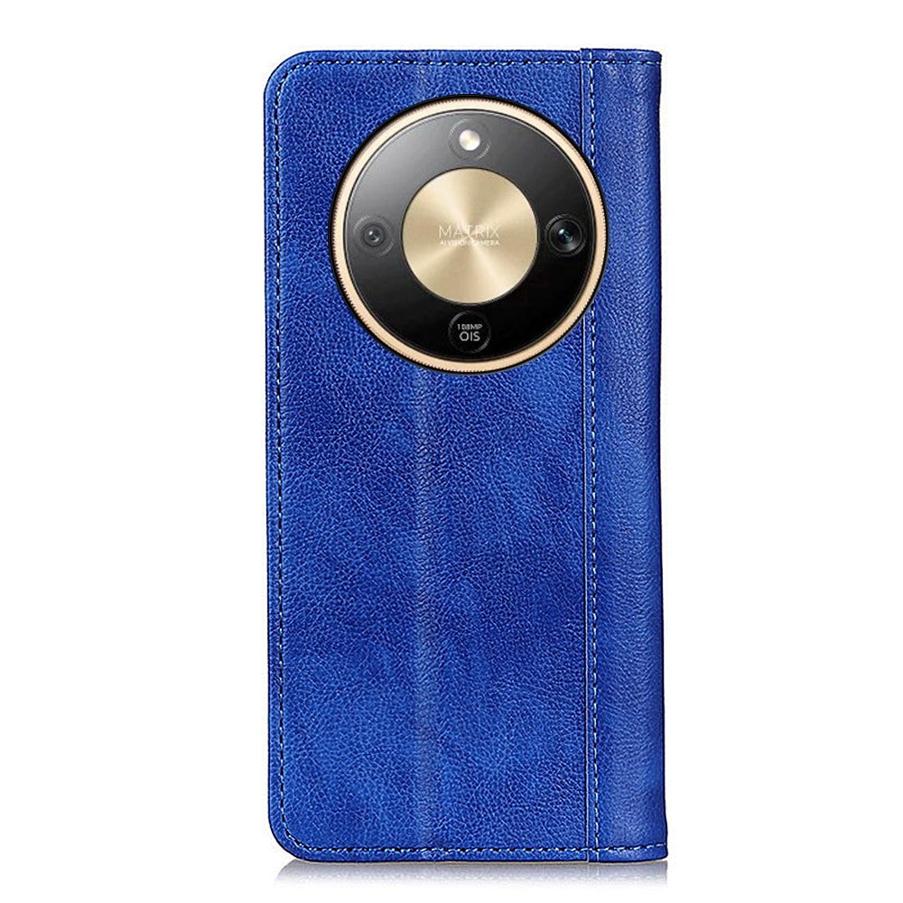 For Honor Magic8 Lite 5G / X70 5G / X9d 5G Stand Case Split Leather Litchi Texture Wallet Phone Cover