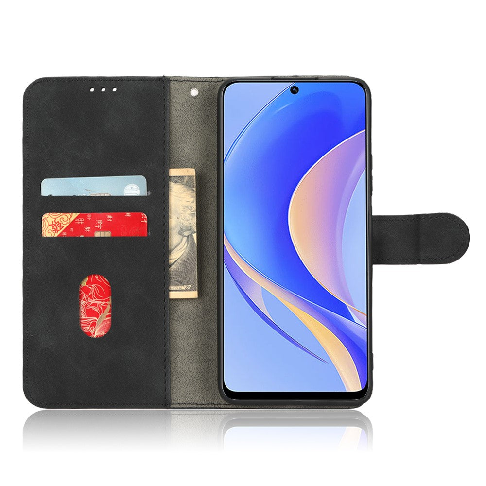 For Huawei nova Y90 4G Skin-touch Feeling PU Leather Wallet Case Foldable Stand Anti-drop Phone Cover