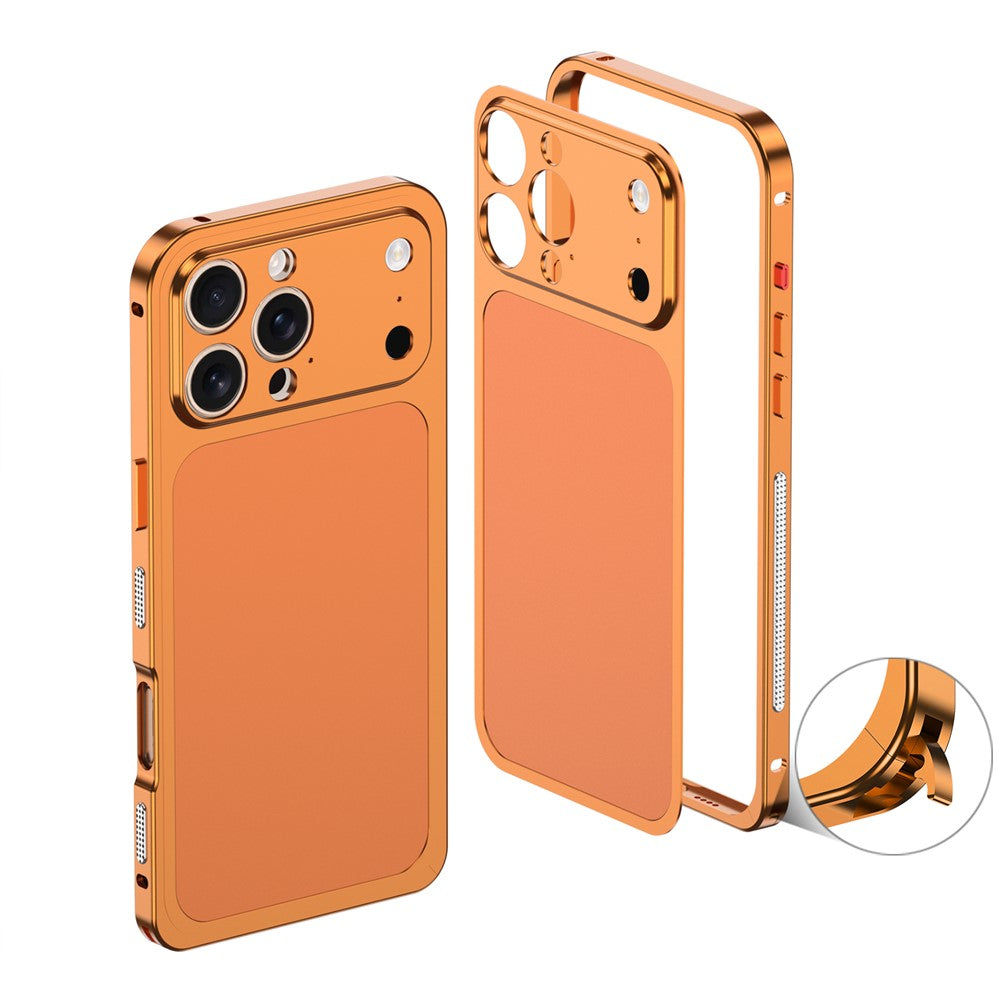 DYONG For iPhone 16 Pro Max Case Kit Transform to 17 Pro Max Metal Frame + Back Panel Locking Buckle Phone Cover