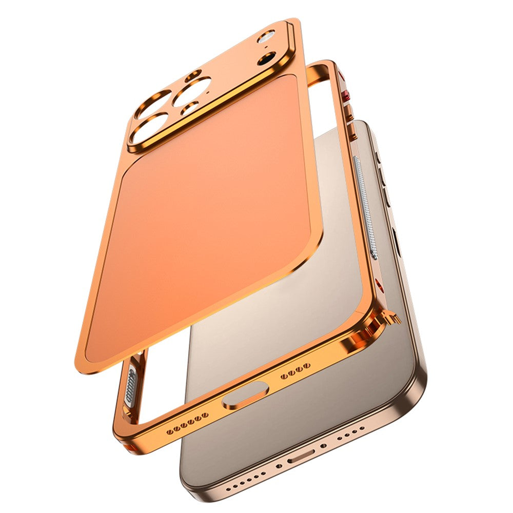 DYONG For iPhone 16 Pro Max Case Kit Transform to 17 Pro Max Metal Frame + Back Panel Locking Buckle Phone Cover