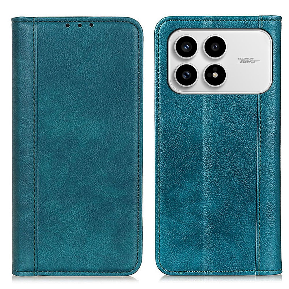 For Xiaomi Redmi K90 5G / Poco F8 Pro 5G Stand Case Split Leather Litchi Texture Wallet Phone Cover