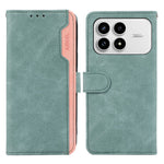 ABEEL For Xiaomi Redmi K90 5G / Poco F8 Pro 5G Case Color Splicing Leather Flip Phone Cover RFID Blocking