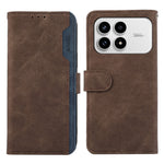 ABEEL For Xiaomi Redmi K90 5G / Poco F8 Pro 5G Case Color Splicing Leather Flip Phone Cover RFID Blocking